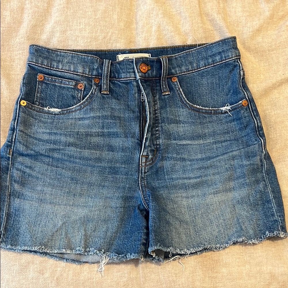 Madewell Blue Jean Shorts High-Waisted